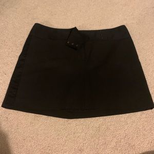 Express Design Studio Black Mini Skirt, tuxedo stripe on side